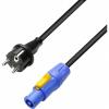 Adam hall cables 8101 pcon 0500 - power cord cee 7/7 - powercon 1.5