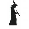 Europalms silhouette metal witch with spoon, 110cm