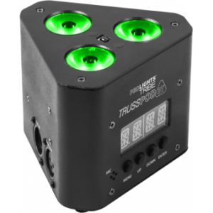 Prolights TRUSSPOD3T - 3x3 W RGB / FC LEDs PAR, side connection, IP44, 12 W, 0,65 kg, 16&deg;