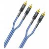 Cablu hicon sc-onyx 2rca/2rca 0.75m,albastru