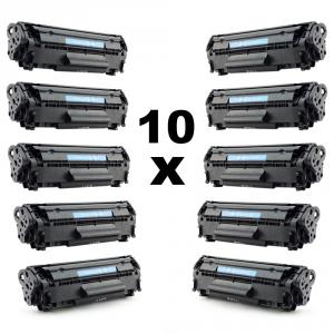 Set 10 tonere compatibile vrac Q2612A pentru HP 12A