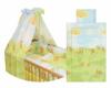 Set lenjerie pat 5 piese- playful bears  green