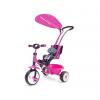 Milly mally tricicleta cu cadru metalic si maner boby roz