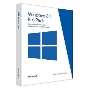 Sistem de operare Microsoft Windows 8.1 Pro, 32-bit / 64-bit, licenta upgrade PUP, medialess, engleza