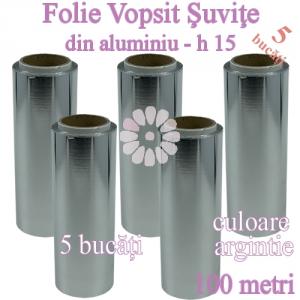 5 Buc Folie pentru vopsit suvite din aluminiu 15cm x 100metri - ROIAL