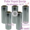 5 buc folie pentru vopsit suvite din aluminiu 15cm x