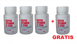 Super Vitamina C 1200 Alcalina 3  + 1 GRATIS