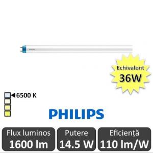 Tub LED Philips CorePro LEDtube 1200mm 14.5W 865 230V, alb-rece