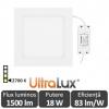 Ultralux panou led 18w alb-cald