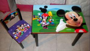 Masa copii cu 1 scaun Mickey Mouse, 2654 - SC Marco Production SRL