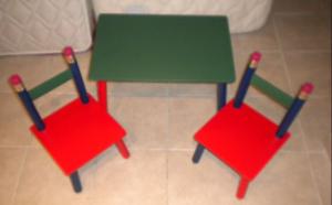 Masuta cu scaune copii Creion Simpla, Masuta cu scaune copii Creion Simpla,  2497 - SC Marco Production SRL