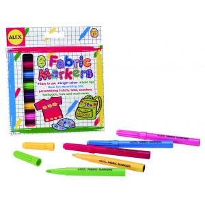 Alex Toys Carioci pentru desene pe materiale textile - set de 8