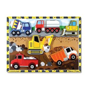 Melissa&Doug - Puzzle lemn in relief Utilaje pentru constructii MD3726