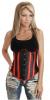 Corset negru cu rosu raquel