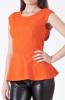 Bluza dovetail peplum portocalie