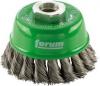 Perie tip oala, sarma rasucita, M14, inox, 65x0,35mm, Forum