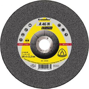 Disc de polizat pt aluminiu, A46N Supra, 115x6mm, curbat, Klingspor