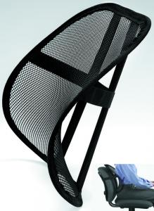 Suport ergonomic pentru spatar din panza mesh