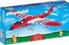 Avionul rosu cu lumini playmobil