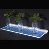 Polita de sticla StarLED G-Shelf 50 cm iluminata in cant cu 30 LED-uri albe, 420841