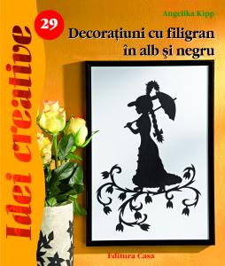 Carte idei creative nr.29: Decoratuni cu filigran in alb si negru