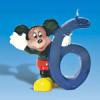 Lumanare 3D Mickey Mouse cifra 6