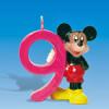 Lumanare 3d mickey mouse cifra 9