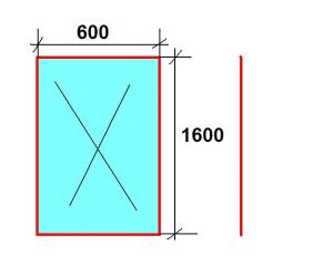 PROFIL WYMAR, PRODUCTIE BELGIA, 5 CAMERE, COLOR, L=0.6M, H=1.6M, PRODUCTIE GERMANIA, GEAM TERMO-FONO IZOLANT 24 MM, LOW-E