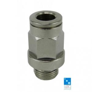 Cupla rapida dreapta, metal 1/8" x 6 mm tub