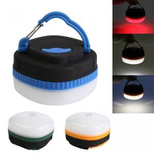 Mini lampa camping LED suport prindere magnetic si carlig