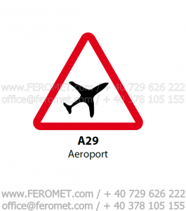 Indicatoare rutiere - Aeroport