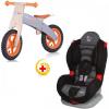 Bicicleta din lemn biker + scaun auto swing limited