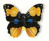 Buton fluture negru galben h047