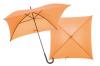 Umbrela portocalie  in forma de patrat