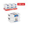 Set 2 buc mini cutii plastic depozitare cu capac si cleme gri- 200 ml.