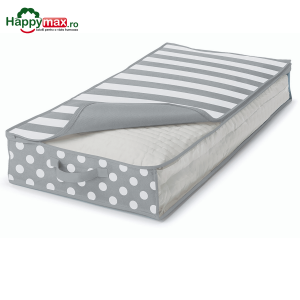 Husa cu fermoar depozitare sub pat-TREND GRI 100x50x15 cm