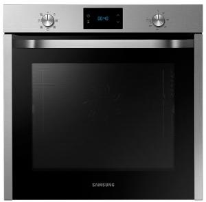 Cuptor electric incorporabil Samsung NV75J3410RS, clasa energetica A, timer electronic, grill, 75 litri, comenzi prin atingere, ghidaj telescopic, display digital, inox