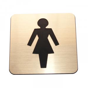 Placheta gravata 100x100 mm - toaleta femei