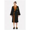 Halat Harry Potter Hogwarts Ladies Black Fleece Robe With Scarf Detail No Hood