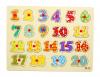 Tabla din lemn cu cifre colorate 1-20 - Jucarie educativa pentru copii