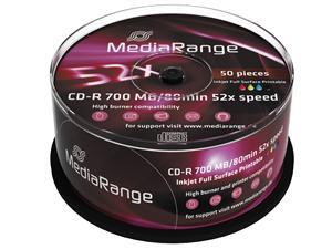 MediaRange CD-R full printabil ALB MAT Premium cake 50