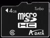Micro secure digital a-data 4gb class6