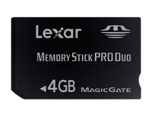 Memory stick pro duo 4gb