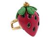 Diverse femei Betsey Johnson - Betsey\'s Picnic Strawberry Ring - Pink/Green