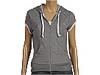 Bluze femei Puma Lifestyle - Short Sleeve Hooded Sweat Jacket - Athletic Gray Heather