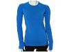 Bluze femei Nike - Seamless Long-Sleeve Crew - Blue Spark/Blue Spark/(Matte Silver)