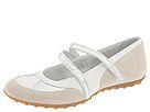Balerini femei Geox - D Chat 11 - White Leather/Tan Suede