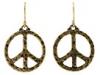 Diverse femei Lucky Brand - Hammered Peace Earring - Gold