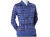 Bluze femei oakley - checked out crew track jacket - periwinkle plaid