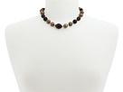 Diverse femei Carolee - Runway Military Beaded Collar Necklace - Gold/Brown Antique